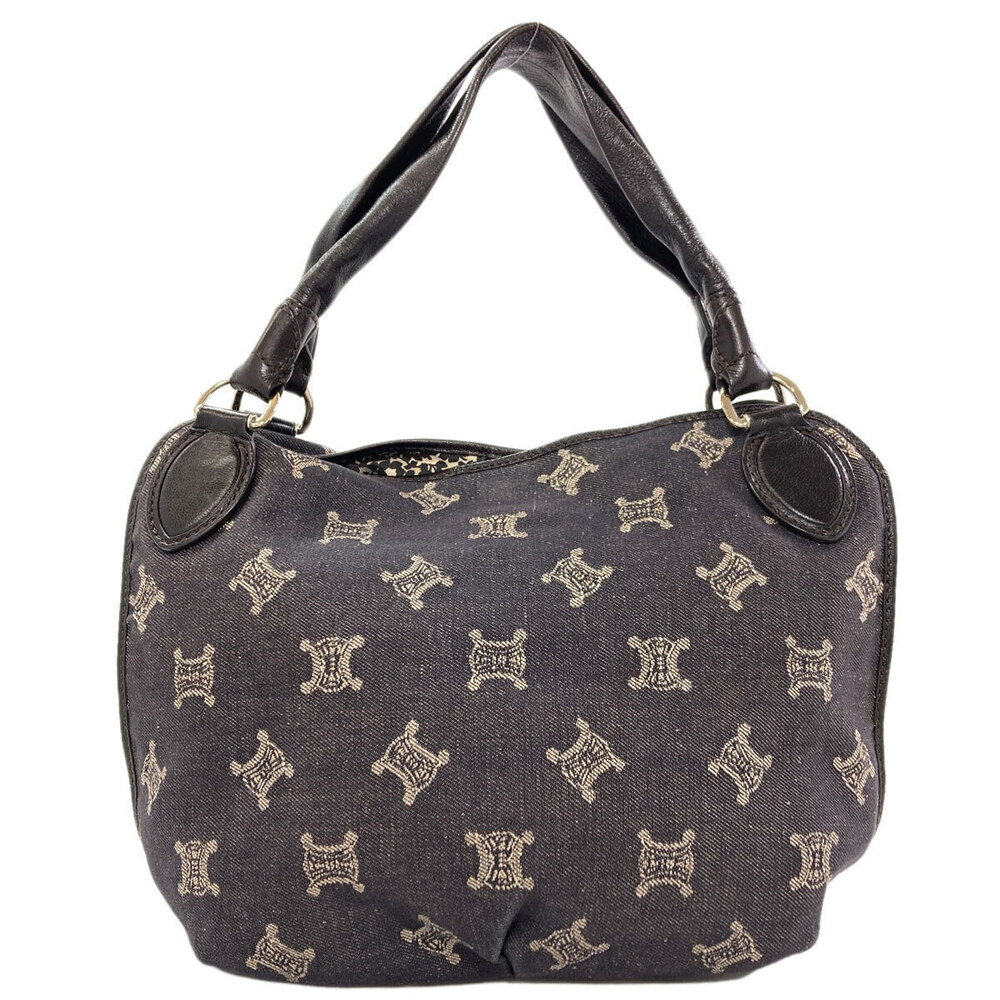 Celine Macadam Denim Handbag Blue